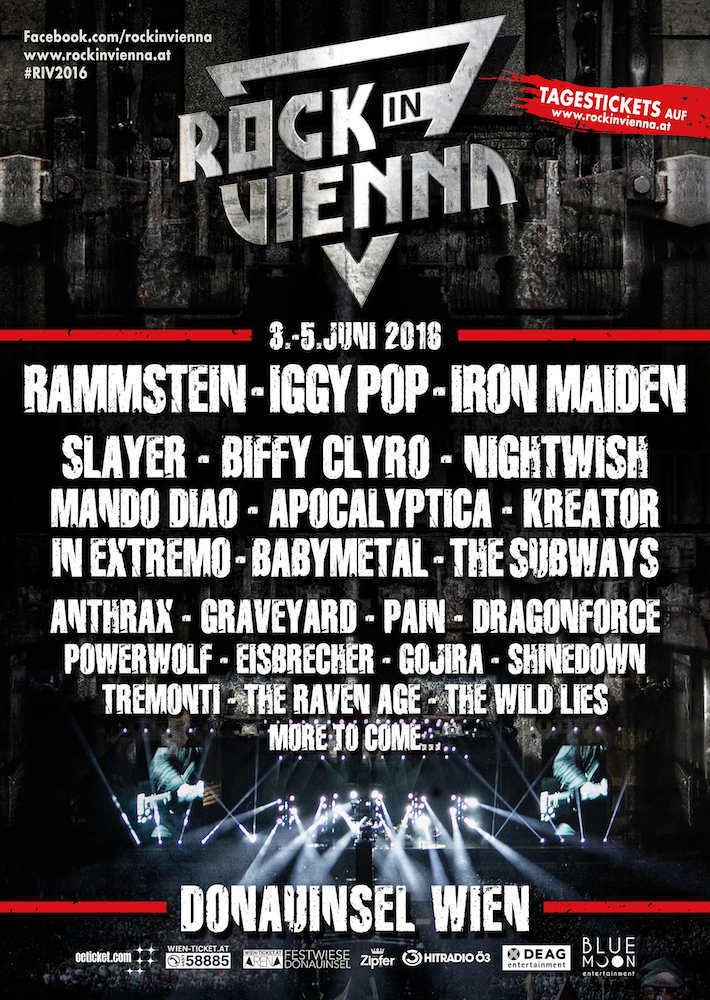 Rock in Vienna 2016: Rammstein, Iggy Pop a Iron Maiden za jeden víkend BOMBING 1