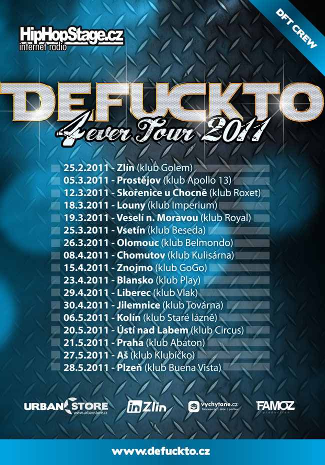 DeFuckTo vyráží na tour po Česku BOMBING