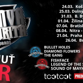 Diamond Flowers a Legend of the Submaríne – kapely zo strieborných priečok Rockovej maturity II., budú žánrovým a hudobným stredobodom VŠEHOCHUŤ TOUR 2017. BOMBING