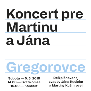 KONCERT PRE MARTINU A JÁNA V GREGOROVCIACH  UŽ TÚTO SOBOTU BOMBING 1