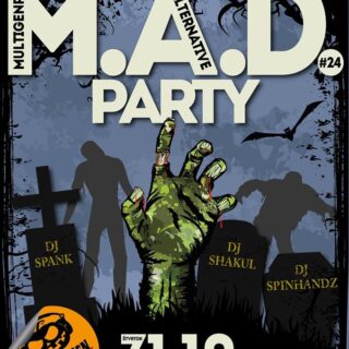 Halloween M.A.D. Party v Trnavskom Art Klube BOMBING