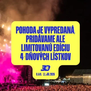 Pohoda festival 30 kapacita