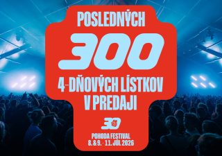 Pohoda 300 lístkov