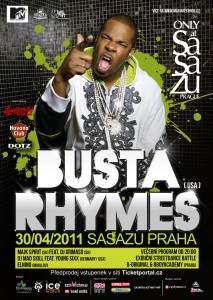 30.4. BUSTA RHYMES LIVE IN PRAGUE!! - Oficiální program je venku! BOMBING