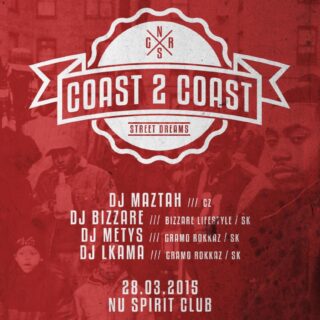 Vypočuj si rapové hymny od djov marcového Coast2Coast BOMBING