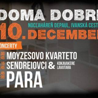 PARA, SENDREIOVCI A MOYZESOVO KVARTETO  VYSTÚPIA NA 4. ROČNÍKU DOMA DOBRE BOMBING
