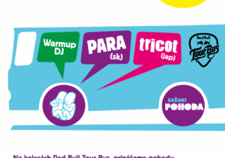 Red Bull Tour Bus dáme do pohybu počas  Bažant Pohoda Warm Up Tour BOMBING