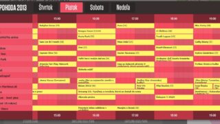 LineUp BAŽANT POHODA 2013 BOMBING