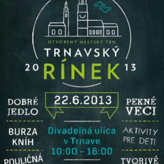 Trnavský rínek oživí tradíciu sobotných trhov BOMBING